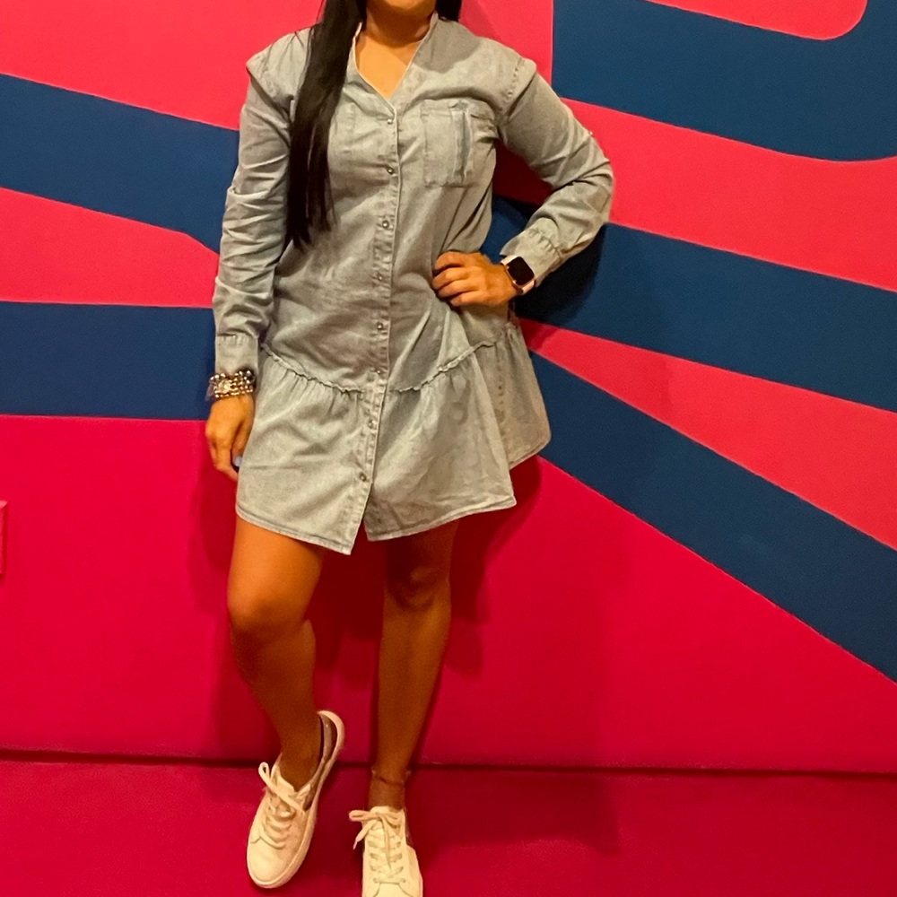 Denim Dress Short